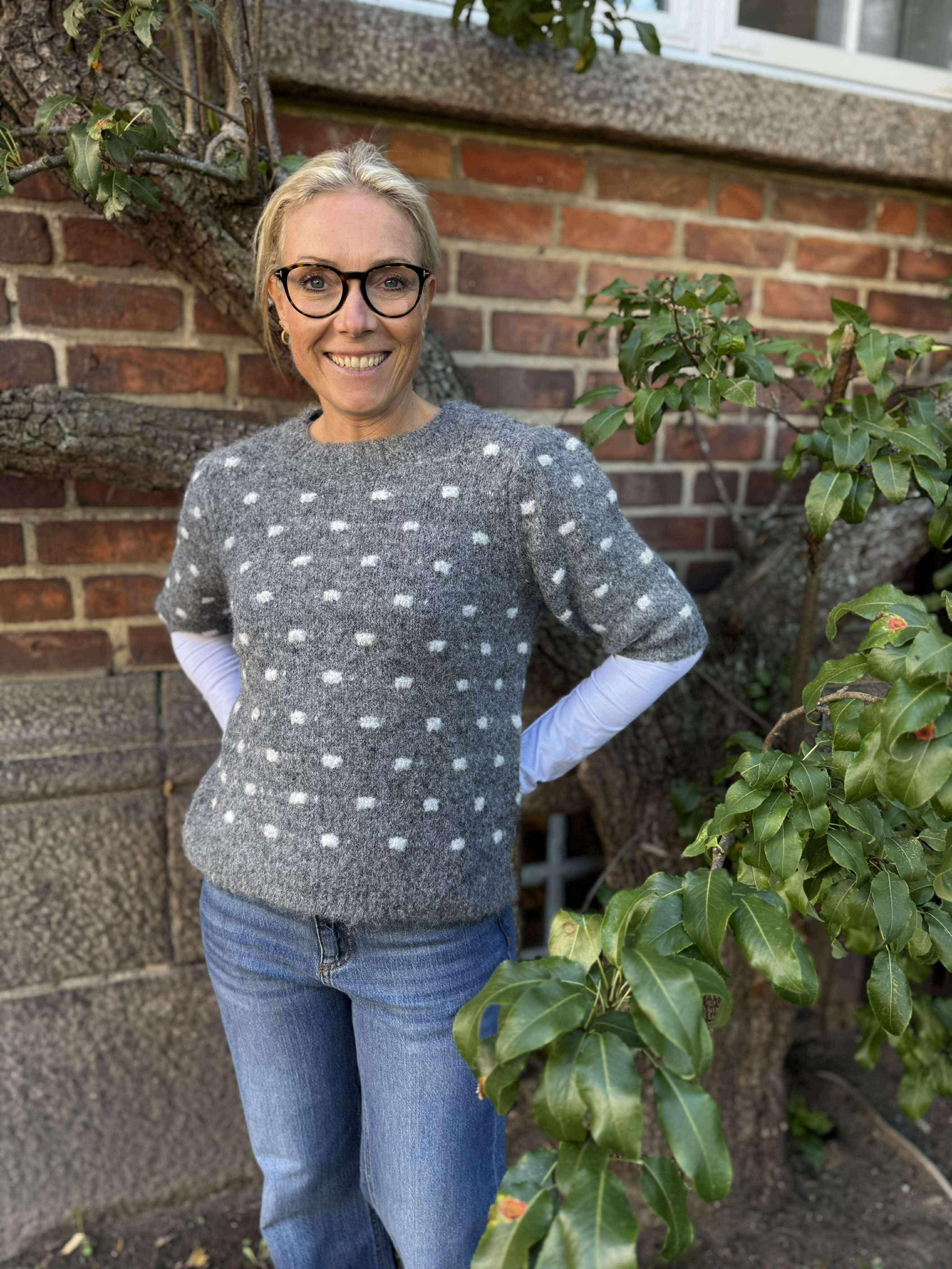 VMNOVAHDOTTY Pullover - Dark Grey Melange